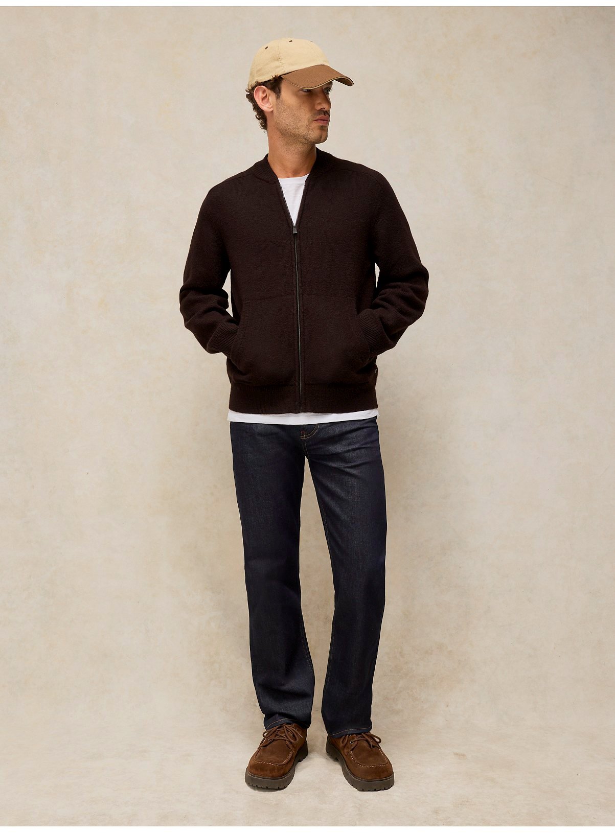 WHITE STUFF Bexley Bomber Zip Cardigan M - Image 5 thumbnail